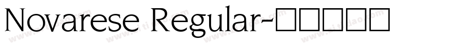 Novarese Regular字体转换